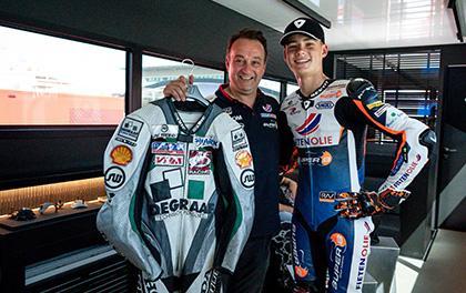 Two generations of REV’IT! Riders