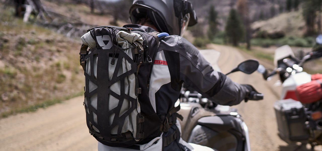 motorcycle backpack barren 18l h2o