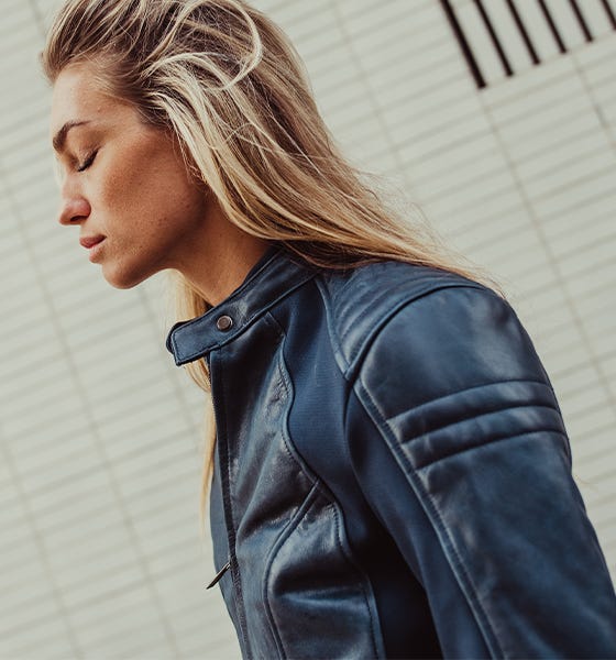 motorcycle jacket coral ladies
