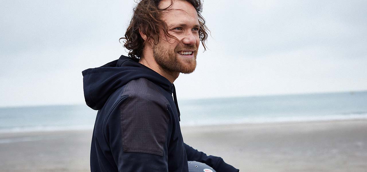 motorcycle hoody cedar